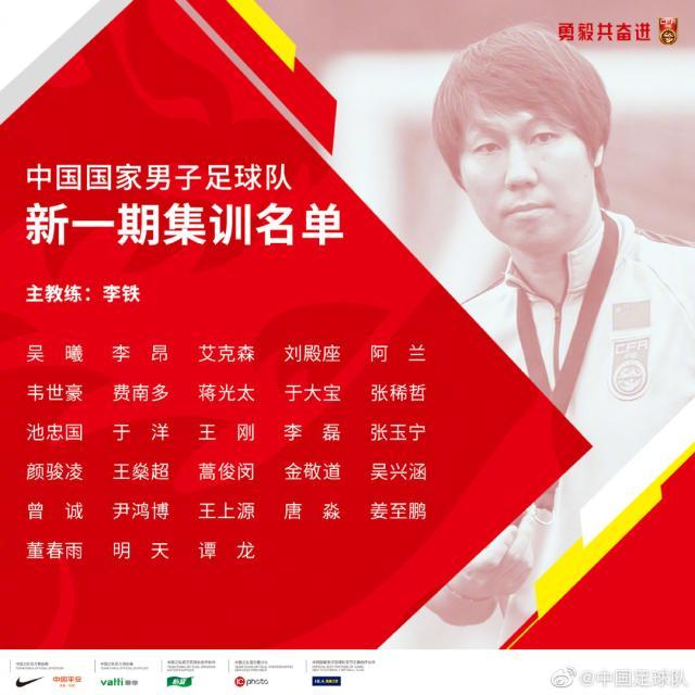 九游下载-国足集训名单：国安7人广州队6人 4归化球员入选